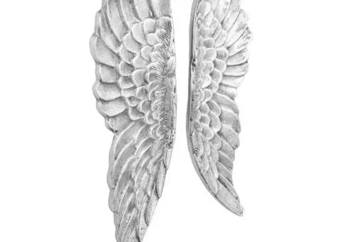 Aripi Argintii 91x31x5 cm Aluminiu - 1/5