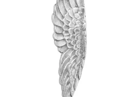 Aripi Argintii 91x31x5 cm Aluminiu - 2/5