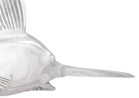 Pește-sabie de perete, argintiu, 91x8x26 cm, aluminiu - 5/5