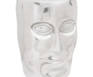 vidaXL Scaun, argintiu, 33x33x45 cm, aluminium