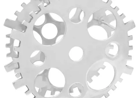 Suport de vinuri, argintiu, 39x14x39 cm, aluminiu - 1/5