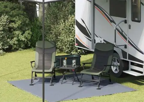 Accesoriu Cort Albastru-Gri Polietilenă 250 x 250 cm - 1/5