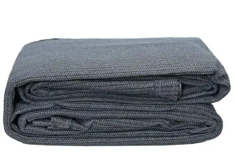 Accesoriu Cort Gri-Albastru Polietilenă 250 x 500 cm Pliabil - 4/5