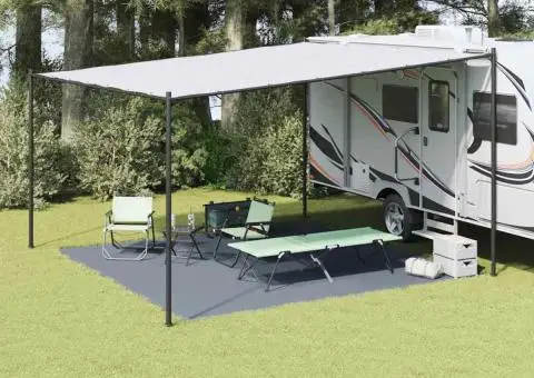 Gadget pentru cort Albastru-gri Poliester 400 x 400 cm Waterproof - 1/5