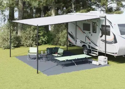 Accesoriu Cort Albastru-gri Polietilenă 400 x 500 cm - 1/5