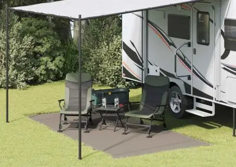 Pătură cort Gri deschis Poliester 200 x 400 cm Ușoară - 1/5