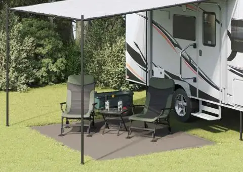 Accesoriu Cort Gri deschis Poliester 250 x 300 cm Greutate Ușoară - 1/5