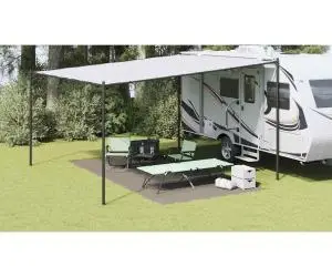 vidaXL Accesoriu pentru cort Gri deschis Poliester 250 x 500 cm Portabil