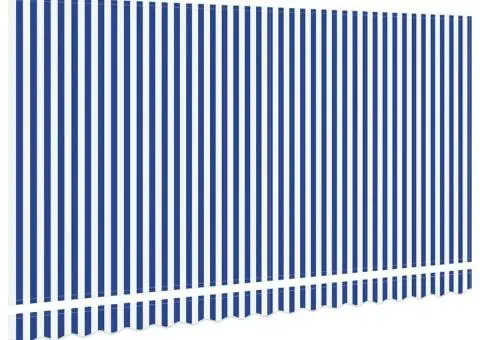 Material de schimb pentru marchiza de 4x2 m Albastru și Alb - 4/5