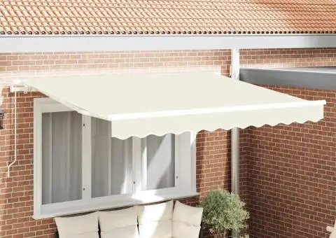 Material de înlocuire pentru copertina pentru cadru de 3x2 m Crem - 1/5