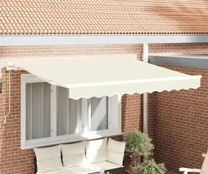 vidaXL Material de înlocuire pentru copertina pentru cadru de 3x2 m Crem