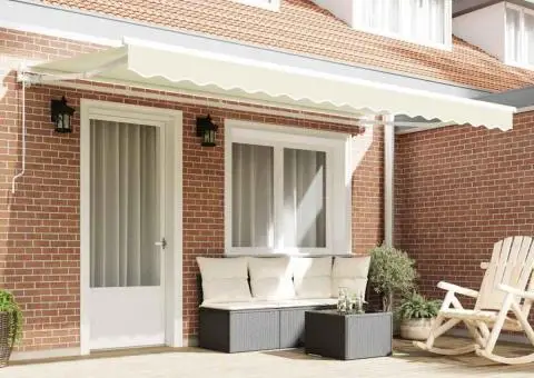 Țesătura de schimb pentru marchiză pentru cadru de 4x2 m Crem - 3/5