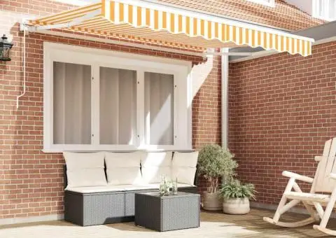 Material de schimb pentru marchiza pentru cadru de 2.5x2 m galben și alb - 3/5