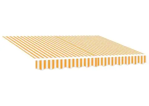 Material de înlocuire pentru marchiză pentru cadru de 3x2 m în galben și alb - 2/5