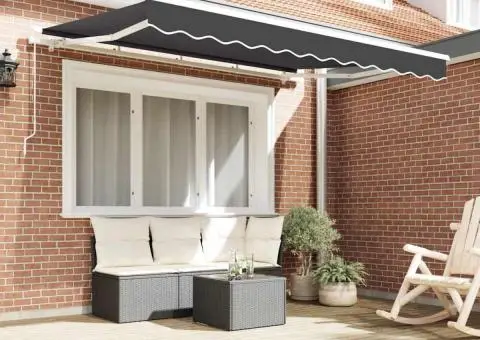 Țesătură de înlocuire pentru markiză pentru cadru 3.5x2 m Antracit - 3/5