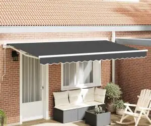 vidaXL Material de Înlocuire pentru Marchiză pentru Cadru de 4x2 m Antracit