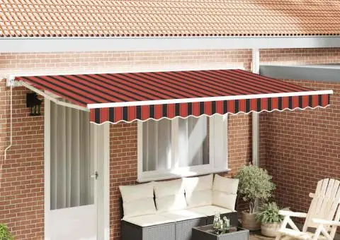 Material de Înlocuire pentru Marchiză pentru Cadru 4x2 m cu Dungi Multicolore - 1/5