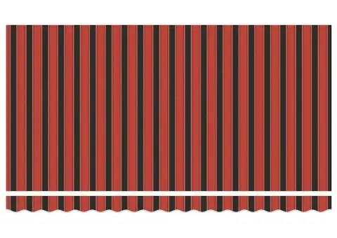 Material de Înlocuire pentru Marchiză pentru Cadru 4x2 m cu Dungi Multicolore - 5/5