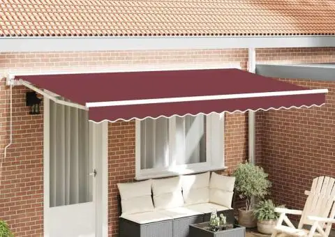 Fabric de Înlocuire a Marchizei pentru Cadru de 4x2 m Bordo - 1/5