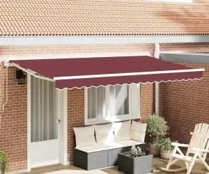 vidaXL Fabric de Înlocuire a Marchizei pentru Cadru de 4x2 m Bordo