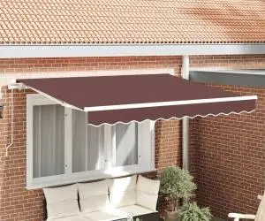 vidaXL Țesătură marchiză pentru cadru de 2.5x2 m maro