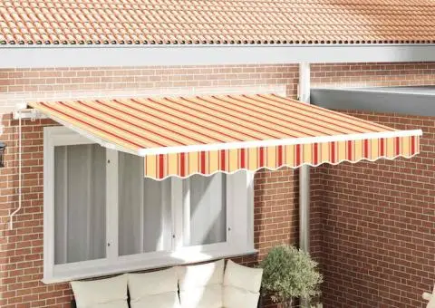 Țesătură de Înlocuire pentru Marchiză Cadru 2.5x2 m Dungi Multicolore - 1/5