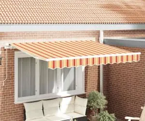 vidaXL Material pentru înlocuire marchiză 3x2 m cu dungi colorate