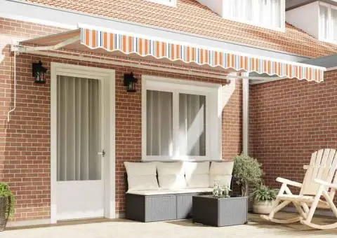 ViaXL Material de înlocuire pentru marchiză 4x2 m cu dungi multicolore - 3/5