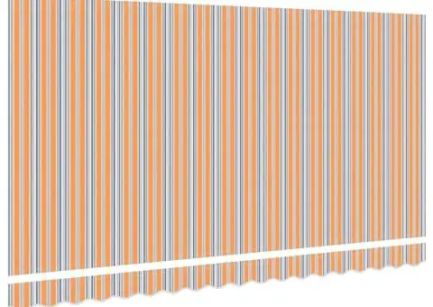 ViaXL Material de înlocuire pentru marchiză 4x2 m cu dungi multicolore - 4/5