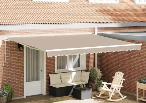 Material de Obloane pentru Cadru de 4.5x3 m Bej - 1/5