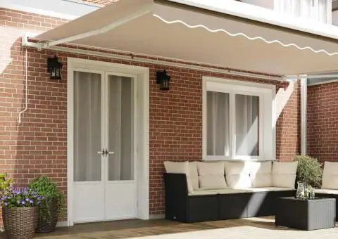 Țesătura de înlocuire pentru marchiză pentru cadru de 5x3.5 m Bej - 3/5