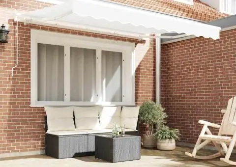 Tela de înlocuire pentru marchiză pentru cadru de 2.5x2 m Alb - 3/5