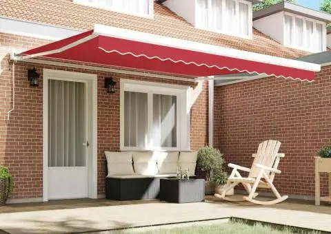 Material de schimb pentru cortină pentru cadru de 4x3 m Roșu - 3/5