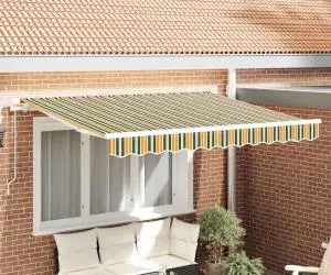 vidaXL Material de Înlocuire pentru Marchize pentru cadru de 3x2.5 m Verde și Galben
