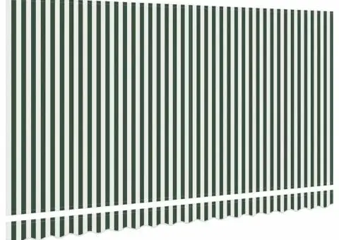 Fabrică de marchiză pentru cadru de 4x2 m în verde și alb - 4/5