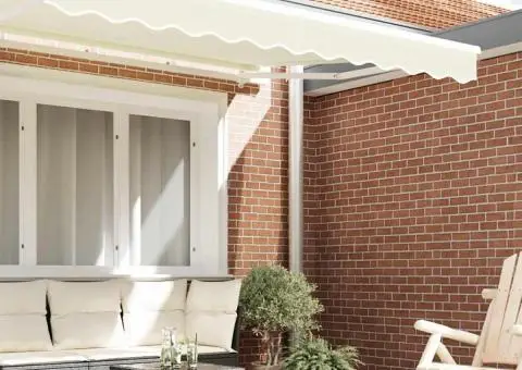 Marchiză Valance pentru cadru de 2,5 m, crem, 2,3 x 0,2 m - 3/5