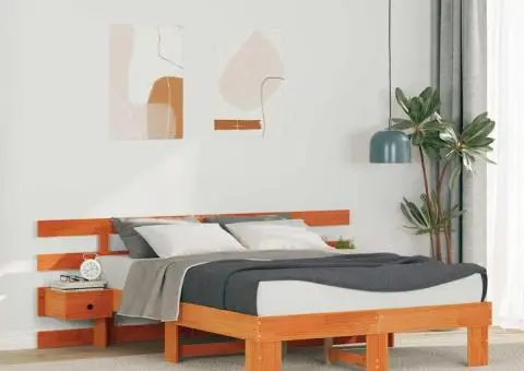 Cadru de pat cu sertar Maro 135 x 190 cm - 1/5