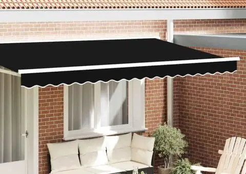 Canopiul pentru cadru de 4 m, Negru, 3.8x0.2 m - 1/5