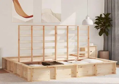 Cadru de pat cu depozitare Maro 180 x 200 cm lemn - 4/5