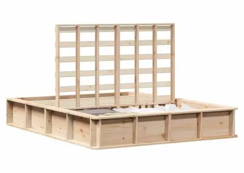 Cadru de pat cu depozitare înălțată - 150 x 200 cm, Pin solid - 3/5