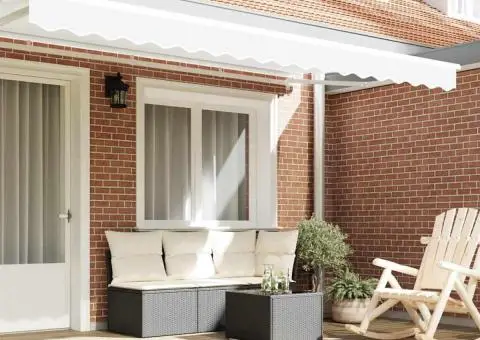 Valanț din cort pentru cadru de 4 m Alb 3.8x0.2 m - 3/5