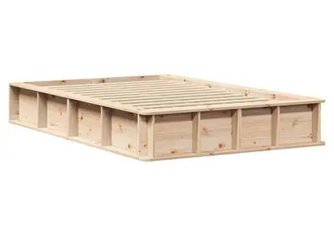 Cadru de pat cu depozitare Maro 120 x 200 cm lemn - 2/5