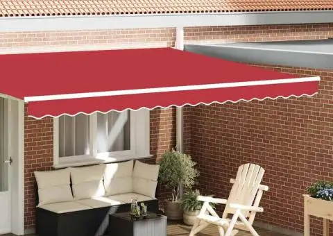 Marchiză Valance pentru Cadru de 4.5m, Roșie, 4.3 x 0.2m - 1/5