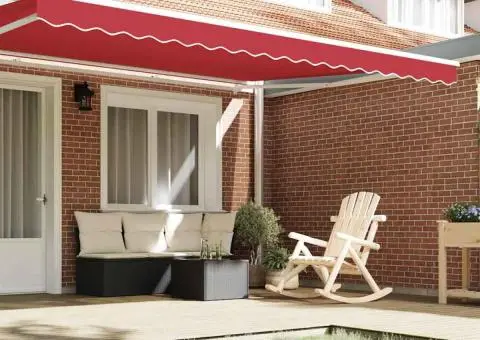 Marchiză Valance pentru Cadru de 4.5m, Roșie, 4.3 x 0.2m - 3/5