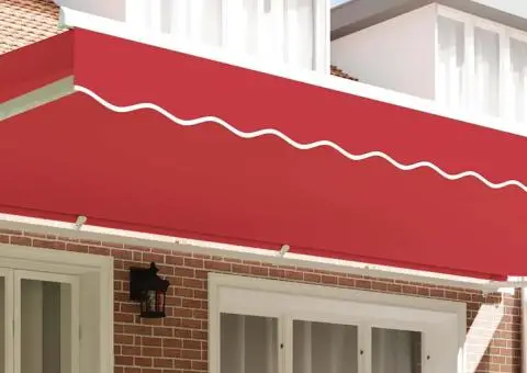 Volan pentru Marchiză de 6m, Roșu 5.8x0.2 m - 3/5