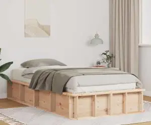 vidaXL Cadru de pat cu depozitare Maro 100 x 200 cm lemn