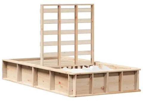 Cadru de pat cu depozitare Maro 80 x 200 cm Lemn masiv de pin - 3/5