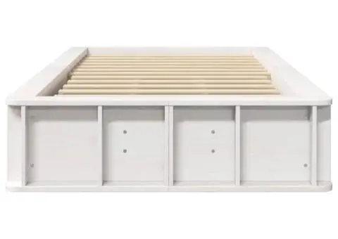 Cadru de pat cu depozitare Alb 80 x 200 cm lemn - 5/5