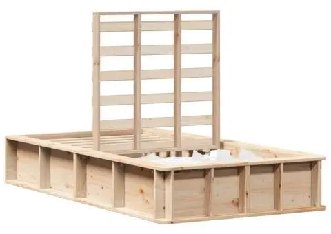 Cadru de pat cu depozitare Manual Maro 90 x 190 cm lemn - 3/5