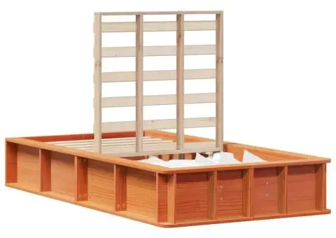 Cadru de pat cu depozitare Maro ceruit 90 x 190 cm Lemn masiv - 3/5